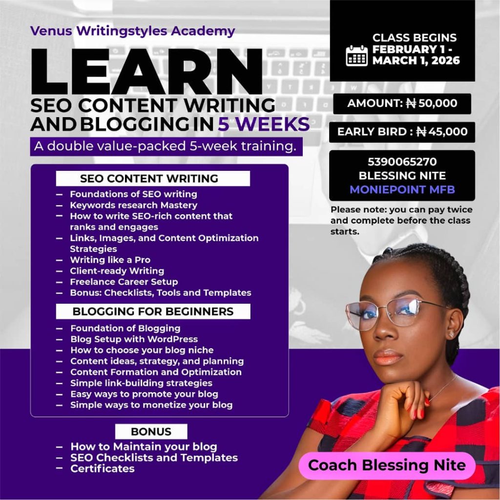 SEO Content Writing & Blogging for beginners